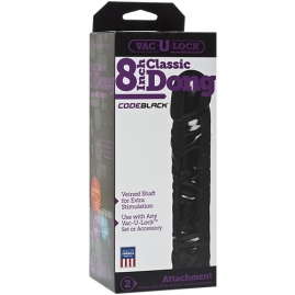 Фаллос-насадка Vac-U-Lock 8" Classic Dong CodeBlack 